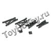 Набор рычагов передние/задние для Mini-T, Mini-DT. F/R Suspension Arm Set (LOSB1024)