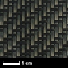 Углеродная ткань, плотность 160 г/м² (Aero), саржевое переплетение, рулон 0,5 м. Carbon fabric 160 g/m² (twill) (RG1902250)