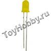Светодиод желтый 5 мм, 20 мА, 5 шт. (RCK351006)
