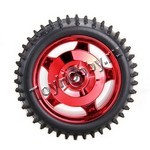 Колесо для траков 1/10, красное, 1 шт. Car Wheel (RKP-RW85x38-RED)